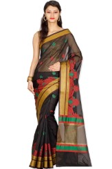 Chandrakala Women's Banarasi Cotton Silk Saree At Amazon